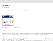 Tablet Screenshot of jdatepicker.org